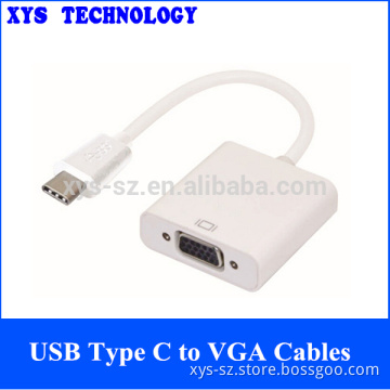 Factory Sale USB Type C to VGA Cables USB3.1 type C Cables USB3.1 Type C Adaptor for MAC Book